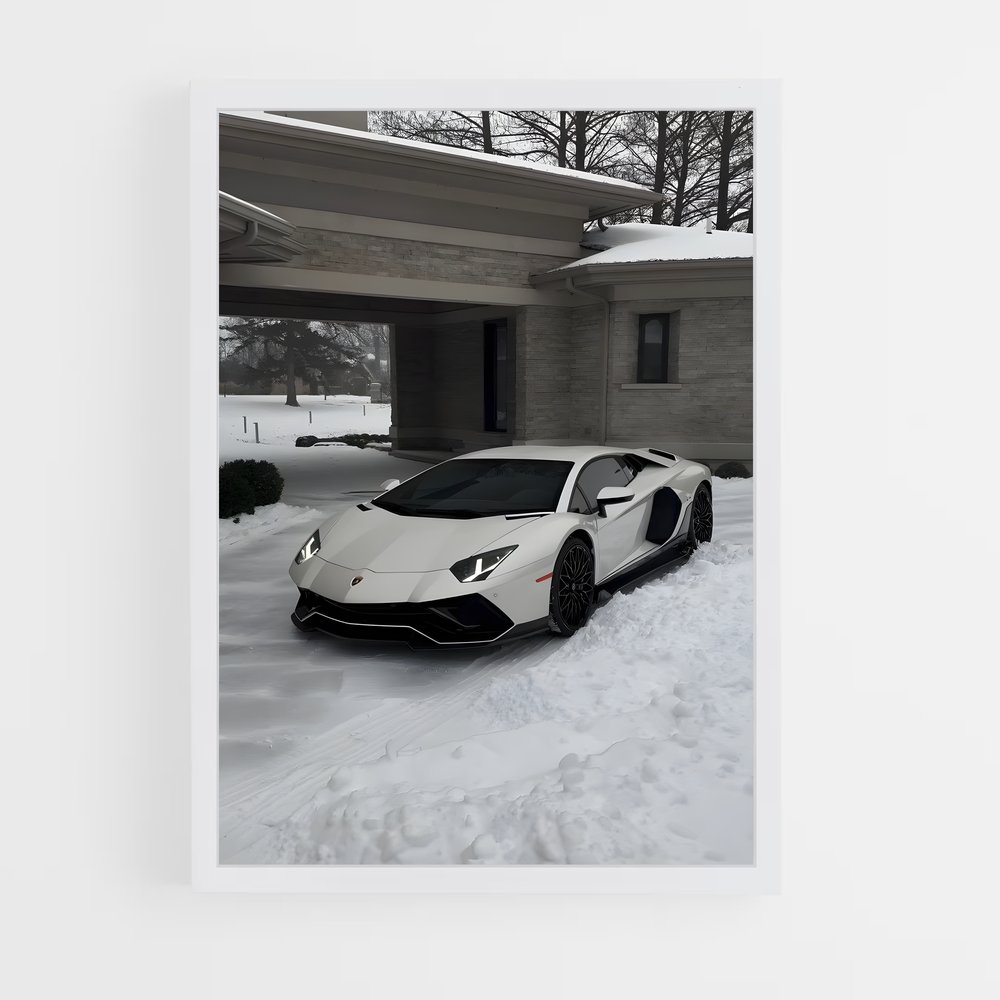 Poster Aventador Éblouissant – affiche Lamborghini (vue 3)